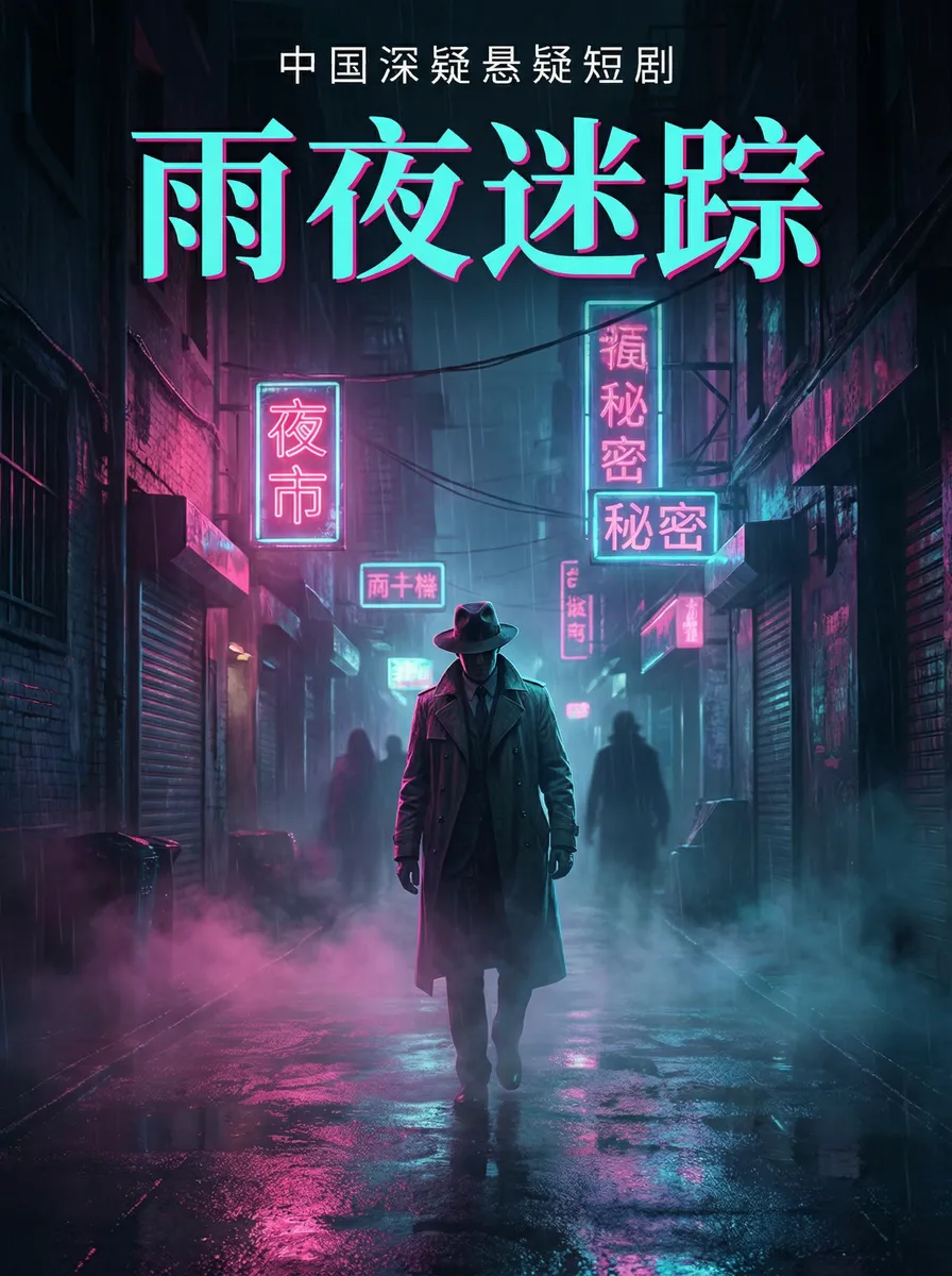 胡桃被草到喷水 悬疑追踪短剧 - 雨夜迷踪海报
