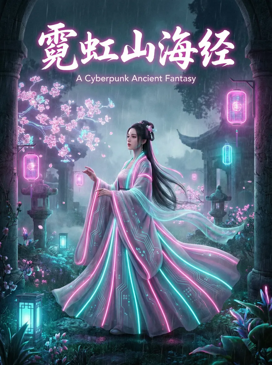 胡桃被草到喷水 古风奇缘短剧 - 霓虹山海经海报